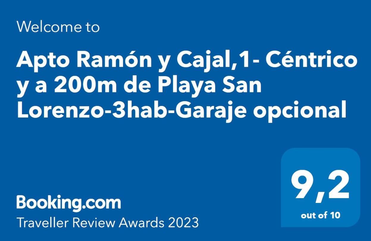 Apto Ramon Y Cajal,1- Centrico Y Cerca De Playa San Lorenzo-3Hab Garaje Opc Gijón Kültér fotó